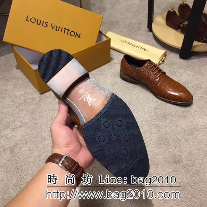 路易威登LV 頂級品質 2019春款專櫃同步發售 男士牛皮鞋 8FX2054